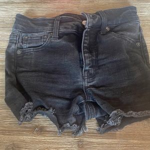 Black American Eagle Jean Shorts Size 0